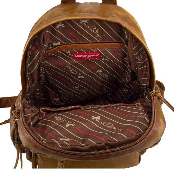 Montana West Medium for Men Women Casual Daypack for Travel gold color - Picture 5 of 6